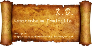 Kesztenbaum Domitilla névjegykártya